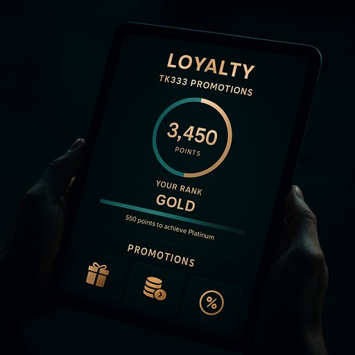 TK333 loyalty dashboard image shown on tablet